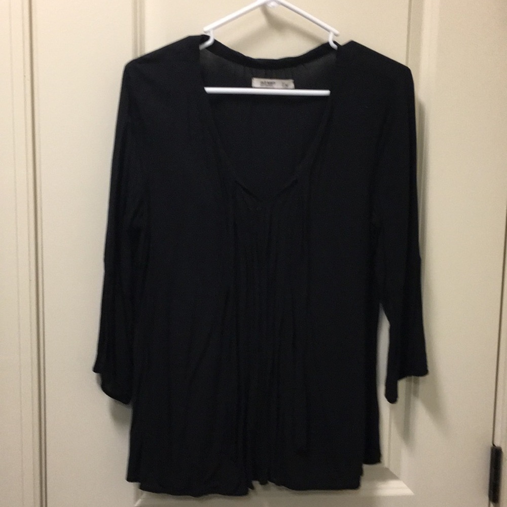 Black flowy tunic